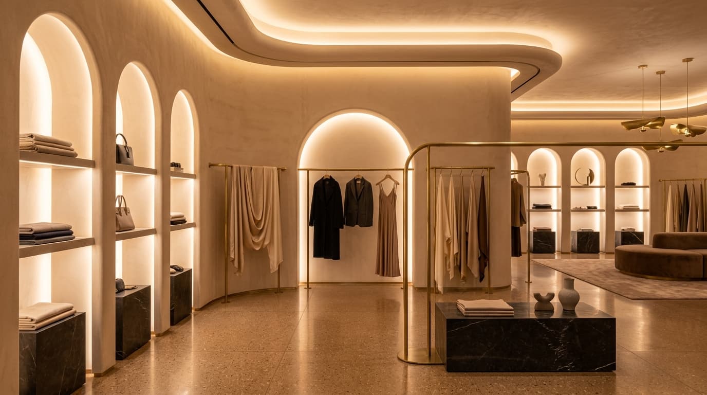 Luxury fashion atelier interior